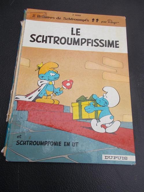 BD SCHTOUMPF LE SCHTROUMFISSIME  & SCHTROUMFONIE EN UT  1965, Boeken, Stripverhalen, Gelezen, Eén stripboek, Ophalen of Verzenden