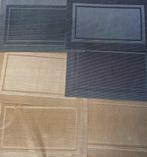 6 placemats, Ophalen of Verzenden, Zo goed als nieuw, Zwart