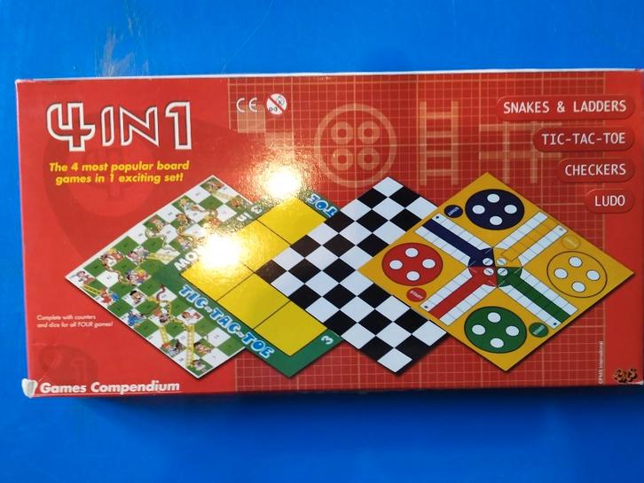bordspel 4 in 1 splinternieuwe doos, Hobby & Loisirs créatifs, Jeux de société | Jeux de plateau, Neuf, Enlèvement ou Envoi