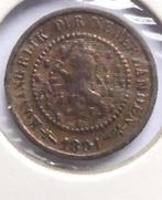 Monnaie Pays-Bas 1/2 cent 1891, Ophalen of Verzenden, Koningin Wilhelmina, Overige waardes, Losse munt