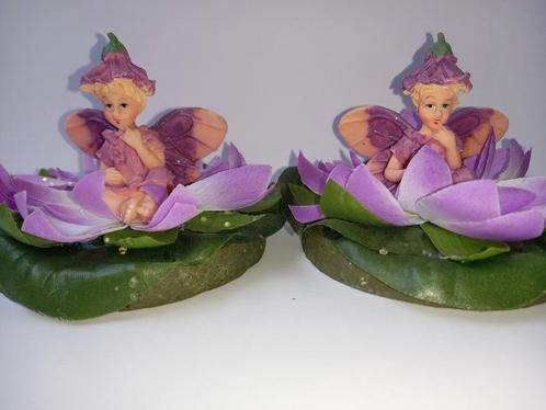 💜 Elfjes - Bloemen meisjes 🧚🏼‍♀️🧚🏼‍♀️, Verzamelen, Beelden en Beeldjes, Zo goed als nieuw, Overige typen, Ophalen of Verzenden
