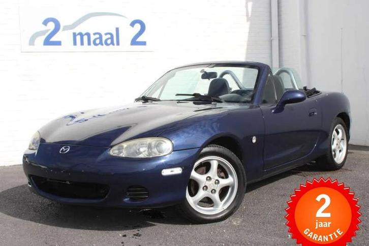 Mazda MX-5 MX-5 1.6i Cabriolet/Leder incl 2 JAAR garantie!, Auto's, Mazda, Bedrijf, Te koop, MX-5, ABS, Airbags, Bluetooth, Elektrische ramen