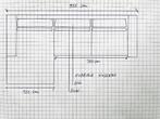 Hoekzetel, Huis en Inrichting, Zetels | Zetels, 100 tot 125 cm, 300 cm of meer, Modern, Gebruikt