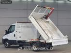 Iveco Daily 35C16 Kipper met Kraan Dubbellucht 3,5t Trekhaak, Auto's, Bestelwagens en Lichte vracht, Stof, Gebruikt, Euro 6, Iveco