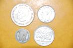 4 anciennes pièces en ARGENT, Timbres & Monnaies, Argent, Série, Envoi, Argent