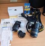 Nikon D-80 + accesoires, Audio, Tv en Foto, Fotocamera's Digitaal, Ophalen, Zo goed als nieuw, Spiegelreflex, Nikon