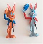 2 anciennes figurines  lapins Bugs Bunny  Heimo en PVC, Collections, Enlèvement ou Envoi, Looney Tunes, Utilisé, Statue ou Figurine