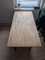 Houten tafel (bureau/eettafel), Huis en Inrichting, Tafels | Eettafels, Ophalen of Verzenden, Gebruikt