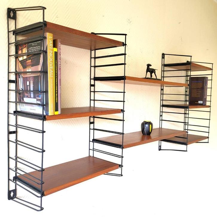 ✔️ Tomado Teakhouten vintage plank 60'70', Huis en Inrichting, Woonaccessoires | Wandplanken en Boekenplanken, Zo goed als nieuw