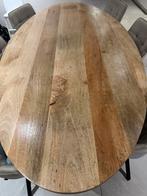 Ovale mangohoute eettafel, Huis en Inrichting, Tafels | Eettafels, Ophalen, Overige materialen, Gebruikt, 100 tot 150 cm