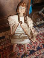 poupée de chiffon antique avec visage en forme de tissu, Antiquités & Art, Enlèvement ou Envoi