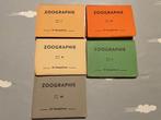 Zoographie: 5 boekjes gekleurde 50's snapshots van dieren, 1940 à 1960, Utilisé, Enlèvement ou Envoi, Gravure