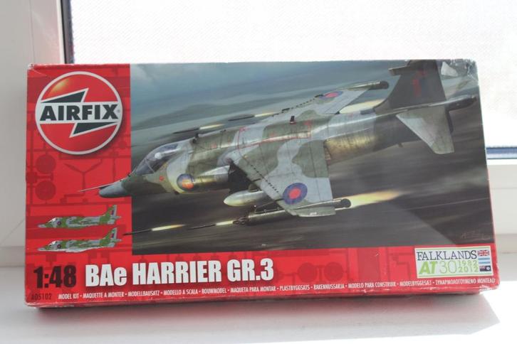 MODELBOUW BAE HARRIER  GR.3 1/48, Hobby en Vrije tijd, Modelbouw | Vliegtuigen en Helikopters, Ophalen of Verzenden