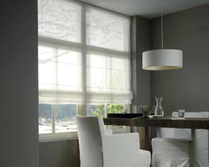 Vouwgordijnen, Huis en Inrichting, Stoffering | Gordijnen en Lamellen, Nieuw, 150 tot 200 cm, 50 tot 100 cm, Wit, Crème, Ophalen