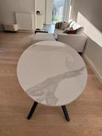 Kermische marmeren witte tafel, Ophalen, Overige materialen, Nieuw, 50 tot 100 cm