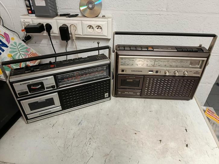 2 radio cassette spelers voor opmaak, Audio, Tv en Foto, Radio's, Zo goed als nieuw, Radio, Ophalen of Verzenden