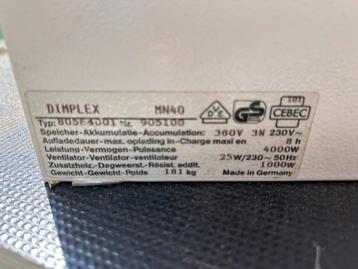 Dimplex Accumulatie kachel, Enlèvement, Utilisé, 800 watts ou plus, Poêle