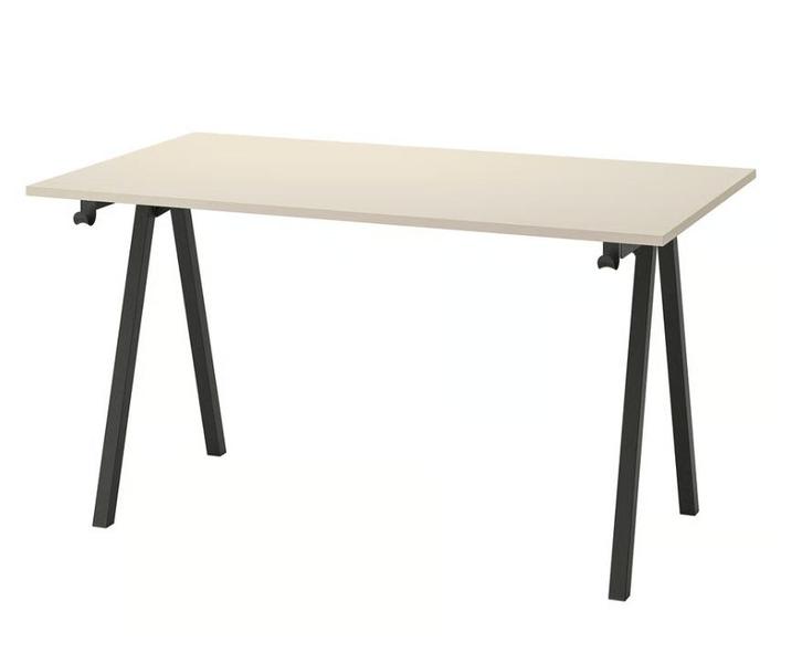 Bureau IKEA TROTTEN 14080 (beige/anthracite), Huis en Inrichting, Bureaus, Gebruikt, Bureau, Ophalen
