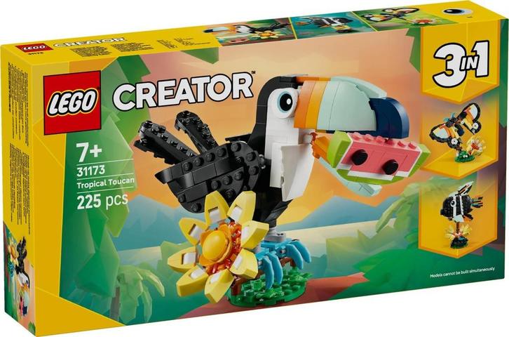 31173 LEGO Creator 3in1  Tropische Toekan, Kinderen en Baby's, Speelgoed | Duplo en Lego, Nieuw, Lego, Complete set, Verzenden