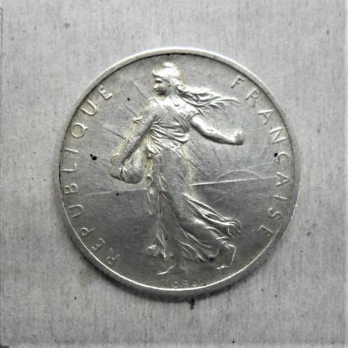 Zilveren munt Frankrijk 2 frank 1915 Sower, Postzegels en Munten, Munten | Europa | Niet-Euromunten, Losse munt, Frankrijk, Zilver