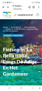 Georganiseerde fiets/bus reis in Italie op 6/9 voor 2 pers