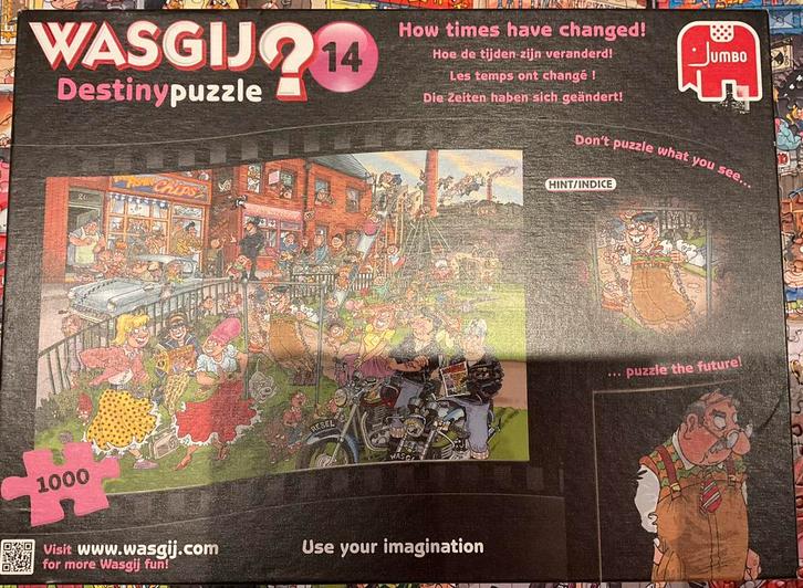 Puzzle Wasgij Destiny Nr 14 - Les temps changent!, Hobby en Vrije tijd, Denksport en Puzzels, Zo goed als nieuw, Legpuzzel, Ophalen of Verzenden