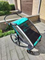 Thule Chariot fietskar voor 2 kinderen, Vélos & Vélomoteurs, Accessoires vélo | Remorques, Comme neuf, Pliable, Enlèvement, Remorque pour enfant