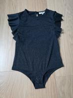 Toffe zwarte glitterbody Fish & Chips m140, Kinderen en Baby's, Kinderkleding | Maat 140, Fish & Chips, Overige typen, Meisje