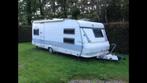 Hobby Prestige 720, Caravans en Kamperen, Caravans, Hobby, Bedrijf, Meer dan 6, Luifel