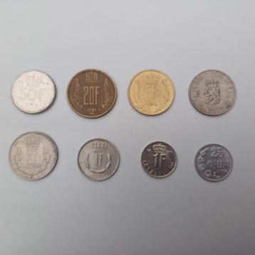 8 pièces luxembourgeoises depuis 1962