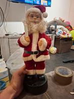 Oude Vintage kerstman met jingle belt, Ophalen of Verzenden, Zo goed als nieuw