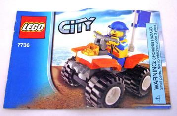 LEGO City Coast Guard 7736 Coast Guard Quad Bike beschikbaar voor biedingen
