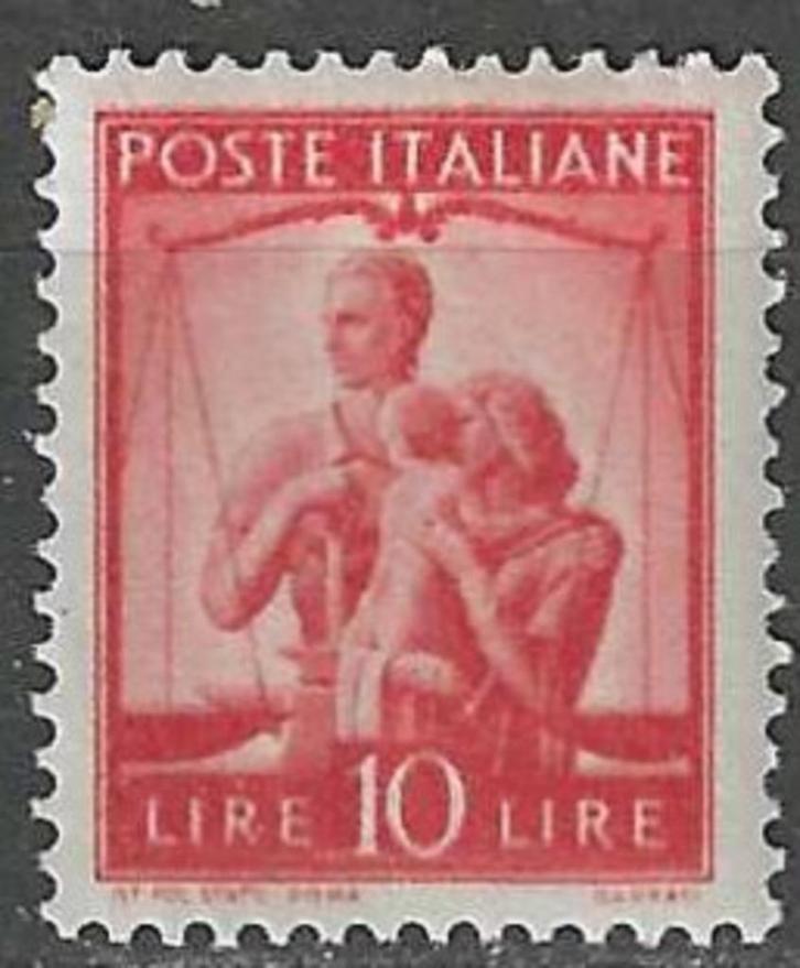 Italie 1945/1948 - Yvert 497 - Democratica - 10 l. (PF), Postzegels en Munten, Postzegels | Europa | Italië, Postfris, Verzenden