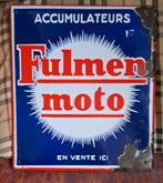 Emaille bord Fulmen moto, Ophalen of Verzenden, Gebruikt