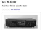 Avendre deck cassette sony, Audio, Tv en Foto, Cassettedecks, Auto-reverse, Enkel, Sony, Ophalen