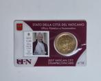 Vaticaanstad: 50 cent 2017 (coincard nummer 15) in UNC, Postzegels en Munten, Munten | Europa | Euromunten, 50 cent, Vaticaanstad