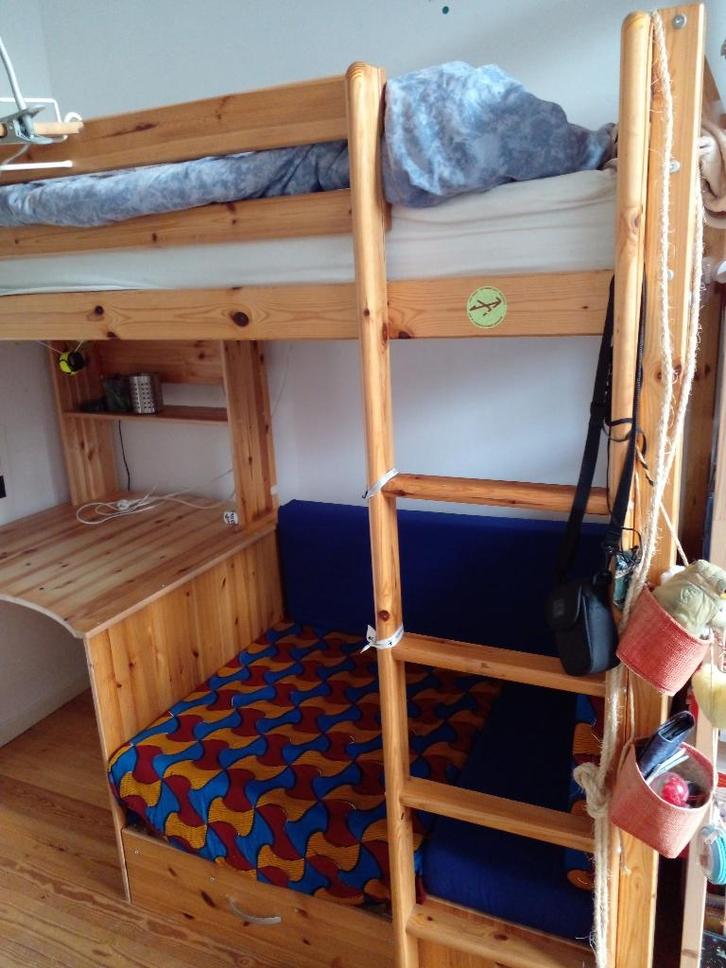 Lit Mezzanine pour enfant/ado de marque Flexa, Maison & Meubles, Chambre à coucher | Lits superposés & Lits mezzanines, Utilisé