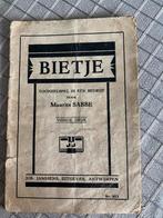 Toneelstuk Bietje, Livres, Art & Culture | Danse & Théâtre, Théâtre, Enlèvement, Maurits Sabbe 1935, Utilisé