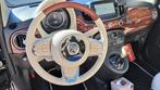 Fiat 500 Riva Cabriolet 1,2 Automatique * comme neuve *, Auto's, 4 cilinders, Cabriolet, Blauw, Leder