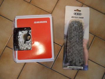 cassette 7v + chaine 7v neuves  beschikbaar voor biedingen