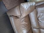 Lederen salon ,twee zit en 3 zit en fauteuil, Huis en Inrichting, Zetels | Zetels, Ophalen, Gebruikt, Overige maten, Leer