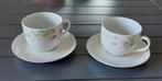 Ensemble de 2 tasses et sous-tasses, Ophalen of Verzenden, Gebruikt, Kop(pen) en/of Schotel(s)