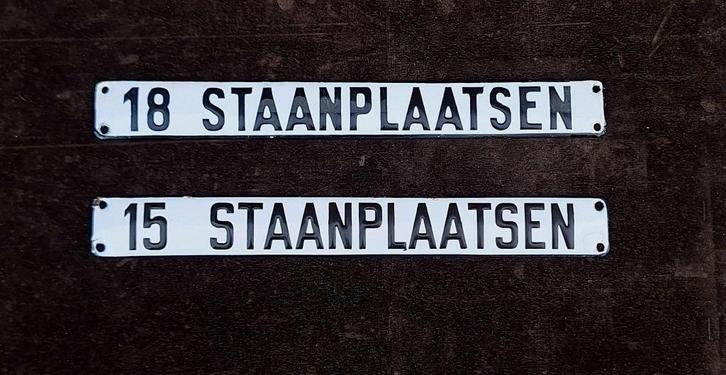Emaille tekstbordjes uit vervlogen tijden😎, Antiek en Kunst, Antiek | Email, Ophalen of Verzenden
