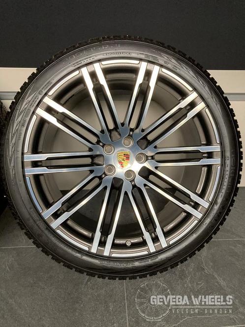 21” originele Porsche Macan Turbo III velgen + winterbanden, Auto-onderdelen, Banden en Velgen, Banden en Velgen, Winterbanden