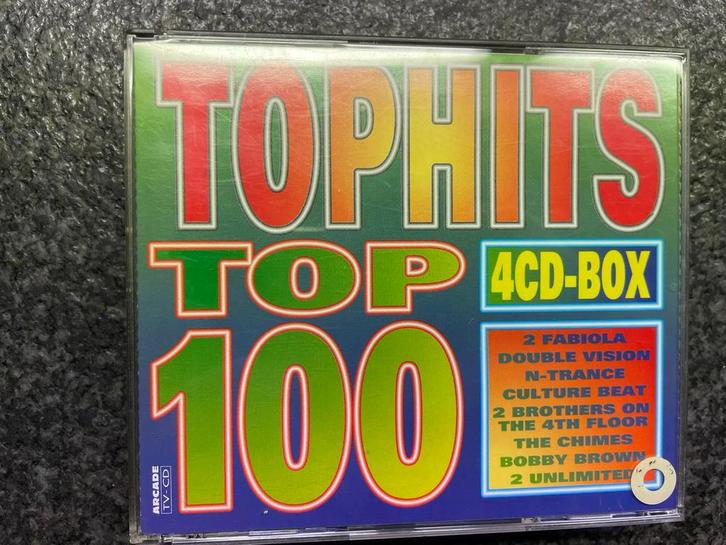 Tophits top 100 4cd-box, Cd's en Dvd's, Cd's | Verzamelalbums, Gebruikt, Pop, Ophalen of Verzenden