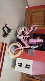 Roze kinderfiets, Fietsen en Brommers, Fietsen | Kinderfietsjes, Ophalen, Zo goed als nieuw, Minder dan 16 inch, Zijwieltjes