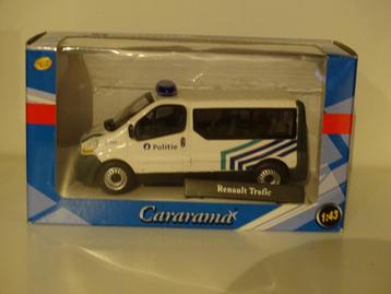 1/43 Renault Trafic police belge politie cararama rare !  disponible aux enchères