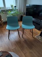 2 stuks Hay AAC12 stoelen, Huis en Inrichting, Stoelen, Ophalen, Gebruikt, Blauw, Hout