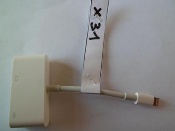 Adaptateur Apple Lightning vers Lightning et VGA, modèle A14, Enlèvement, Comme neuf