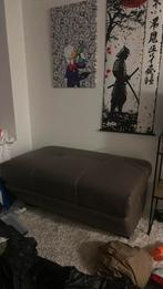 Poef, Huis en Inrichting, Ophalen, Gebruikt, Minder dan 75 cm, Leer